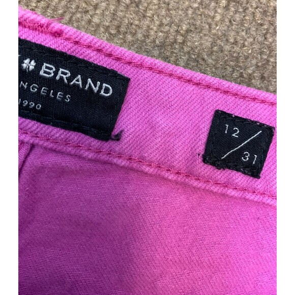 Lucky Brand Shorts Womens 12/31 Mid Rise Cut-Off Pink Denim Beach Pool Summer - Picture 7 of 10